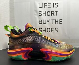 Nike Air Jordan XXXVI 36 Low PE EYBL Black Green Shoes DV5264-083 Men's Size 10