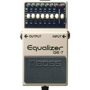 BOSS Equalizer GE-7 7 band Tone making howling Measures Guitar Effects
