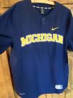 NWT-Men's Nike NCAA Michigan Vapor Baseball Jersey size Large Z1