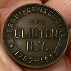 1787-1937 SESQUICENTENNIAL CELEBRATION CLINTON,NY FOUNDERS MONUMENT MEDAL TOKEN