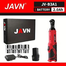 JAVN 12V Cordless Electric Wrench, 45NM 3/8'' Ratchet Wrench, Removal Screw Nut