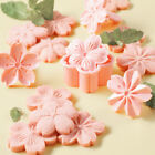 5pcs/set Sakura Cookie Mold Stamp Biscuit Mold Cutter Pink Fondant Baking TS~;z