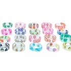 Wholesale 50pcs Cartoon Resin Ring Mix Cute Child Girl Boy Acrylic Charm Gift