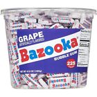 Bazooka Bubble Gum 225 Count Individually Wrapped Chewing Gum - Grape Flavor - .