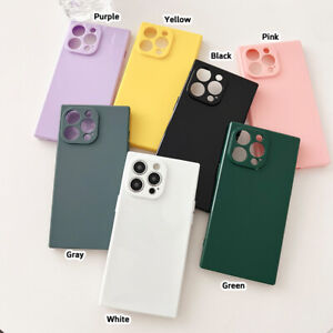 Simple Solid Color Shockproof TPU Phone Case For iPhone 15 Pro Max 14 13 12 XR 7