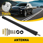 Universal 7 Inch Short Black Antenna Mast Radio AM FM For TOYOTA NISSAN FORD (For: More than one vehicle)