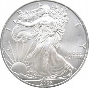 Better Date - 2008 American Silver Eagle 1 Troy Oz .999 Fine Silver *811