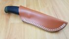 Genuine Brown Leather Belt Sheath For Mora Companion Fixed Blade Knife 1171