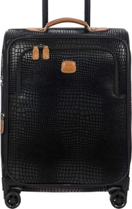 BRICS 3pc 21in/28in/31in Black My Safari Croc Print TSA Lock Spinner Luggage Set