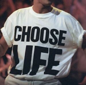 Choose Life Wham Retro 80s 80's White All Size Shirt