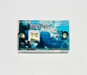 Harry Potter movie Prop Quibbler section Screen-Used film Prop display with COA