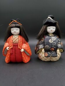 New ListingAntique Handmade Japanese KIMEKOMI KABUKI Dolls 6