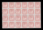 China - Taiwan/Formosa, Horse and Dragon, Gummed Sheet of 24 stamps.