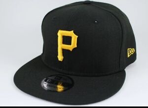 NEW ERA 9FIFTY BASIC SNAPBACK HAT CAP MLB PITTSBURGH PIRATES BLACK/GOLD ADULT