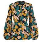 Cabi Favorite Blouse Size L Floral Top  New Fall 2021 Style #4158 Long Sleeve