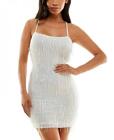 New $159 bebe  Women's Short Sleeveless Square Neck Mini Dress A4132
