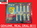 8 Genuine ORAL-B Cross Action Toothbrush Replacement Brush Heads Tooth Electric