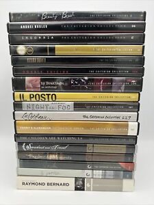 New ListingCriterion Collection DVD Lot Of 17 Movies OOP W/ Inserts See Pictures For All
