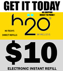 $10 H2O H20 ⭐ FAST PHONE REFILL ⭐ GET IT TODAY! ⭐ TRUSTED USA SELLER
