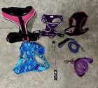 Dog Harness Collar And Leash LOT Size M/LG Female Dog Accessories Bundle Of 7