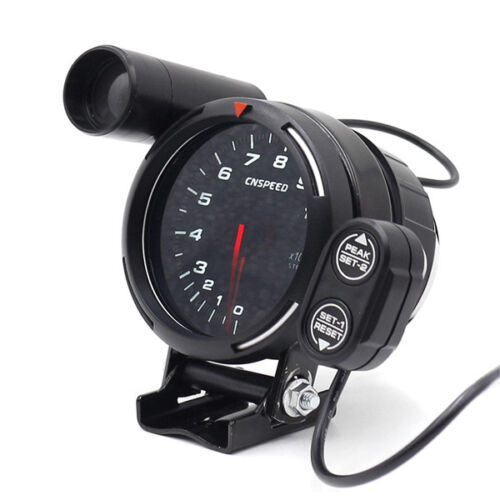 12V Car Tachometer Gauge LED 3.5Inch Auto Meter  Shift Light+Stepping Motor RPM