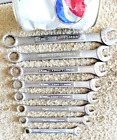 CRAFTSMAN USA 8 PIECE METRIC COMBINATION WRENCH SET 8MM TO 17MM MADE IN USA NICE