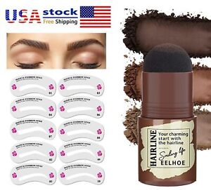 Eyebrow Stamp Shaping Set w/ Eyebrow Card Definer Waterproof Stencils Makeup Kit