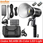 Godox ML60Bi 60W Bi-Color 2800-6500K Led video Light RGB Outdoor Light+Battery