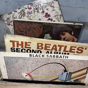 New ListingHuge Vinyl Lot Of (69) Classic Rock - The Beatles/Black Sabbath/Elvis POOR