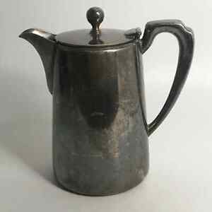 Antique Silver Plated Teapot / Hot water Jug Art Deco Elkington Monarchy Plate