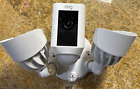 Ring Floodlight Cam Wired Plus Surveillance Camera - White W/Mounting Bracket