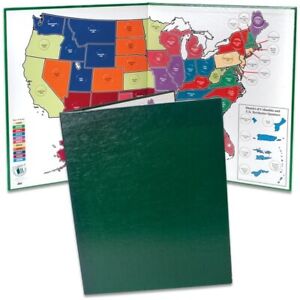 State Series Quarter Display Album Map + Territories Littleton Educational Gift