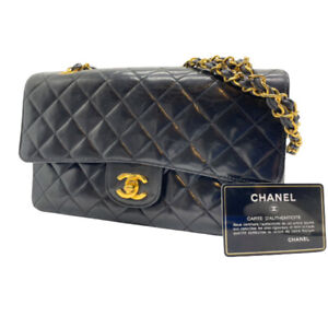 Used Chanel Enamel Matelasse Chain Shoulder Single Flap W Double Guarantee Inclu