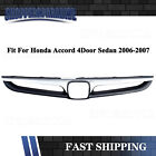 Fit For HONDA ACCORD 4dr Sedan 2006-2007 Front Bumper Grille w/ Chrome Molding (For: 2007 Honda Accord)