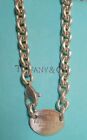 Tiffany & Co Sterling Silver Return To Tiffany  Chocker Necklace With Oval Plate