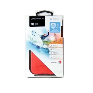 LIFEPROOF FRE CASE FOR GOOGLE PIXEL 2 SHOCK SNOW WATER PROOF GREY RED 77-56093