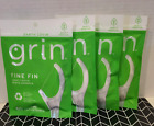 (Lot of 4 Bags) GRIN Dental Floss Pack of 60 Each (Fine Fin) -Smile with Purpose