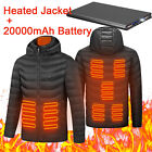 Unisex Heated Jacket with 20000mAh Battery Winter Heated Jacket Soft Heated Coat