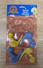 VINTAGE LOONEY TUNES TWEETY WATER WHISTLES 1999 -  OPEN CONTAINS 4 of 6