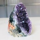 265g Natural Amethyst geode quartz cluster crystal specimen Healing F295