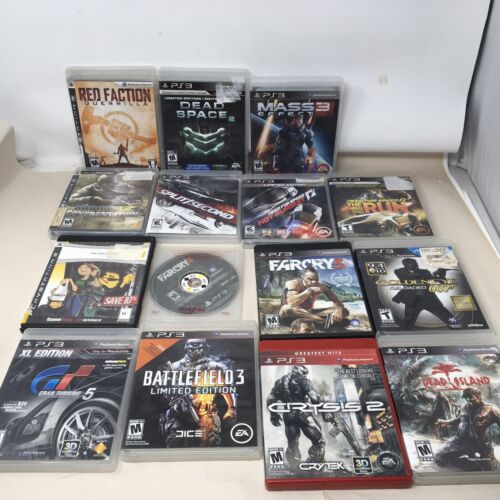 Lot of 15 PlayStation 3 PS3 Video Games - Far Cry Mass Effect 3 Dead SPace…