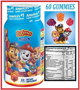 Daily Gummy Multivitamin for Kids, Vitamin C, D3 for Immune Support 60 Gummies