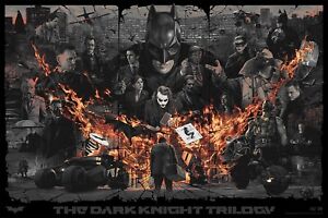 The Dark Knight 'Darkest Night' Variant Screen Print by Gabz - NT Mondo - Batman