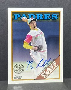 2023 Topps Series 2 Blake Snell 1988 On-Card Auto San Diego Padres