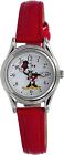 NEW Disney Women's Minnie Mouse Clasic Watch   Red Band MN1289SE