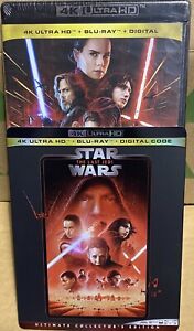 Star Wars: Episode VIII: The Last Jedi 4K Ultra HD + Blu-Ray + Digital Code New