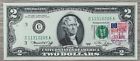 1976 Two Dollar Federal Reserve Note $2 Bill as First Day Cover w. Stamp #63000
