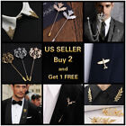 14 style Men's Brooch Lapel Badge Suit Pin Chest Metal Collar Pin Accessories