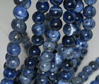 10MM BLUEBERRY SODALITE GEMSTONE GRADE AA BLUE ROUND LOOSE BEADS 15.5
