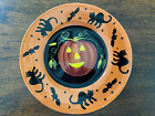 Gates Ware Plate by Laurie Gates 8 3/4” Halloween Plate  Pumpkin EUC